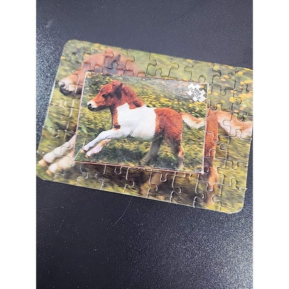 Vintage Mini Puzzle - 1970/1980 ‎ FX Schmid Pony Mini Puzzle 54 Piece